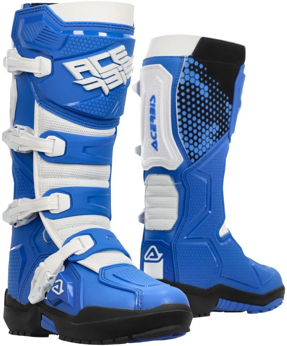 Acerbis Artiglio Blauw Wit Crosslaarzen