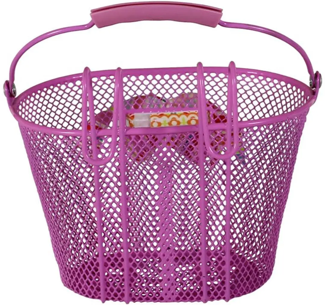 New Looxs Asti Girls Fietsmand Kinderfiets - Roze - 8L