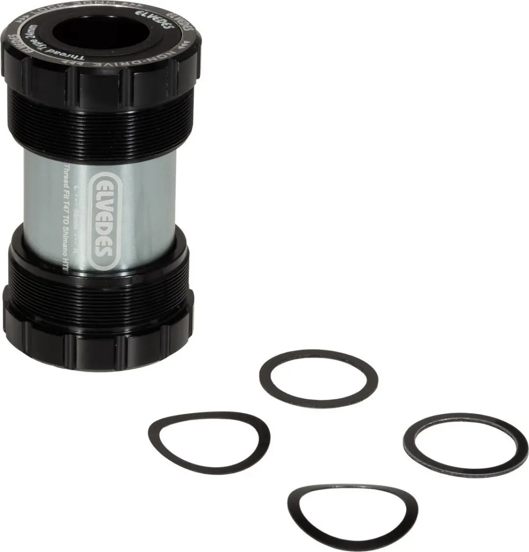 Elvedes Adapter Bottom Bracket T47 68mm 24mm - Zwart