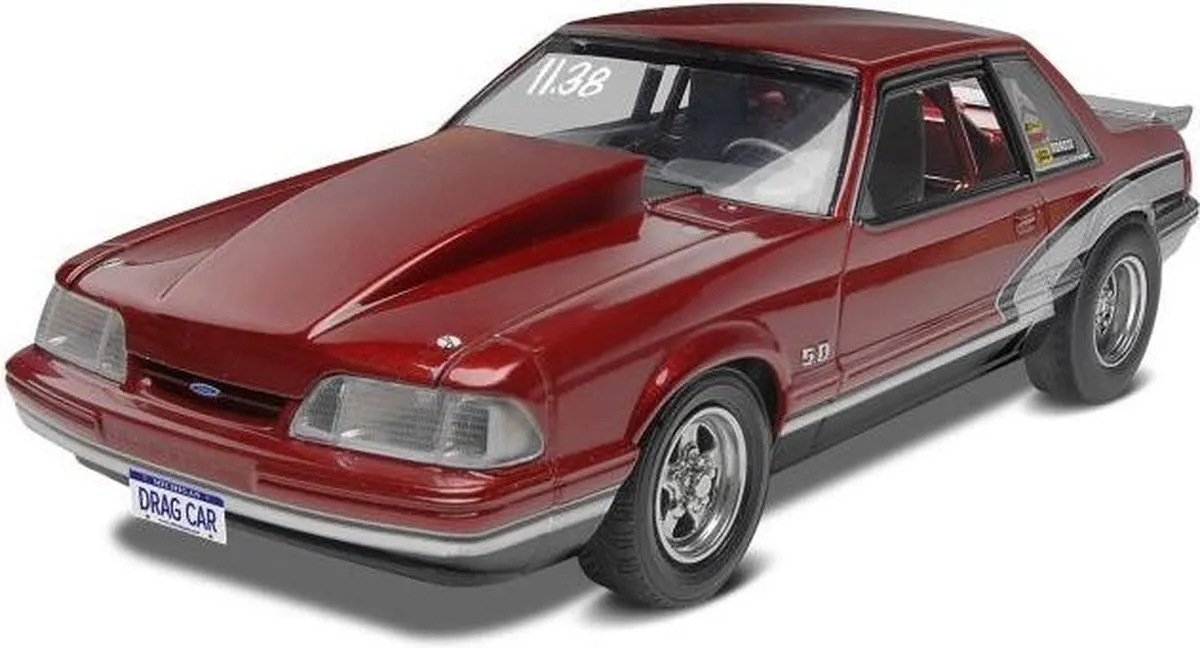 Revell 14195 90 Mustang LX 5.0 Drag Modelbouwpakket - 1:25 - Multi