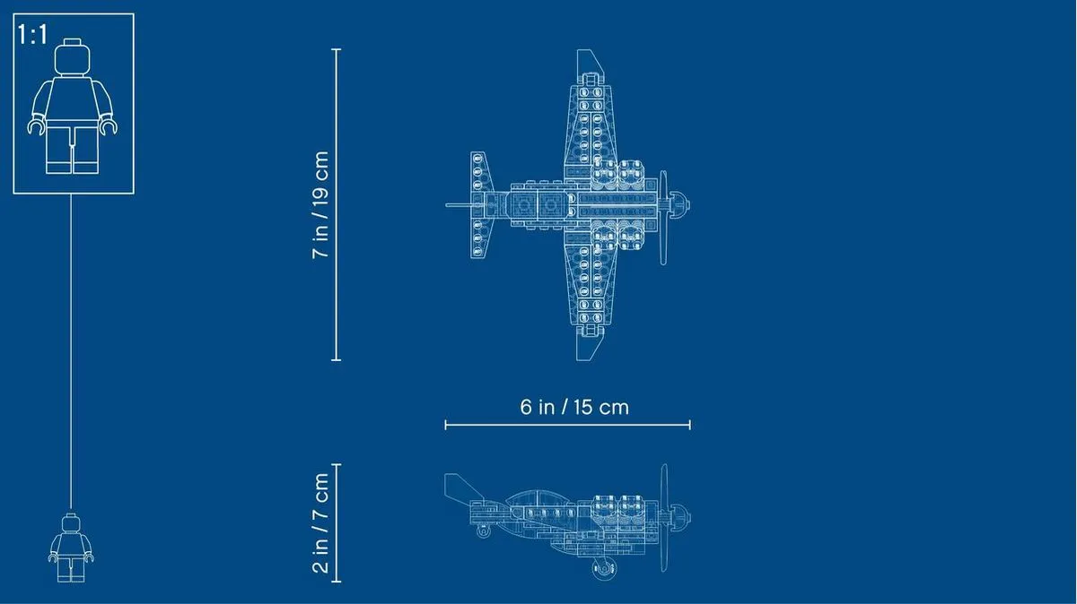 LEGO Creator Propellervliegtuig 31099 - Blauw