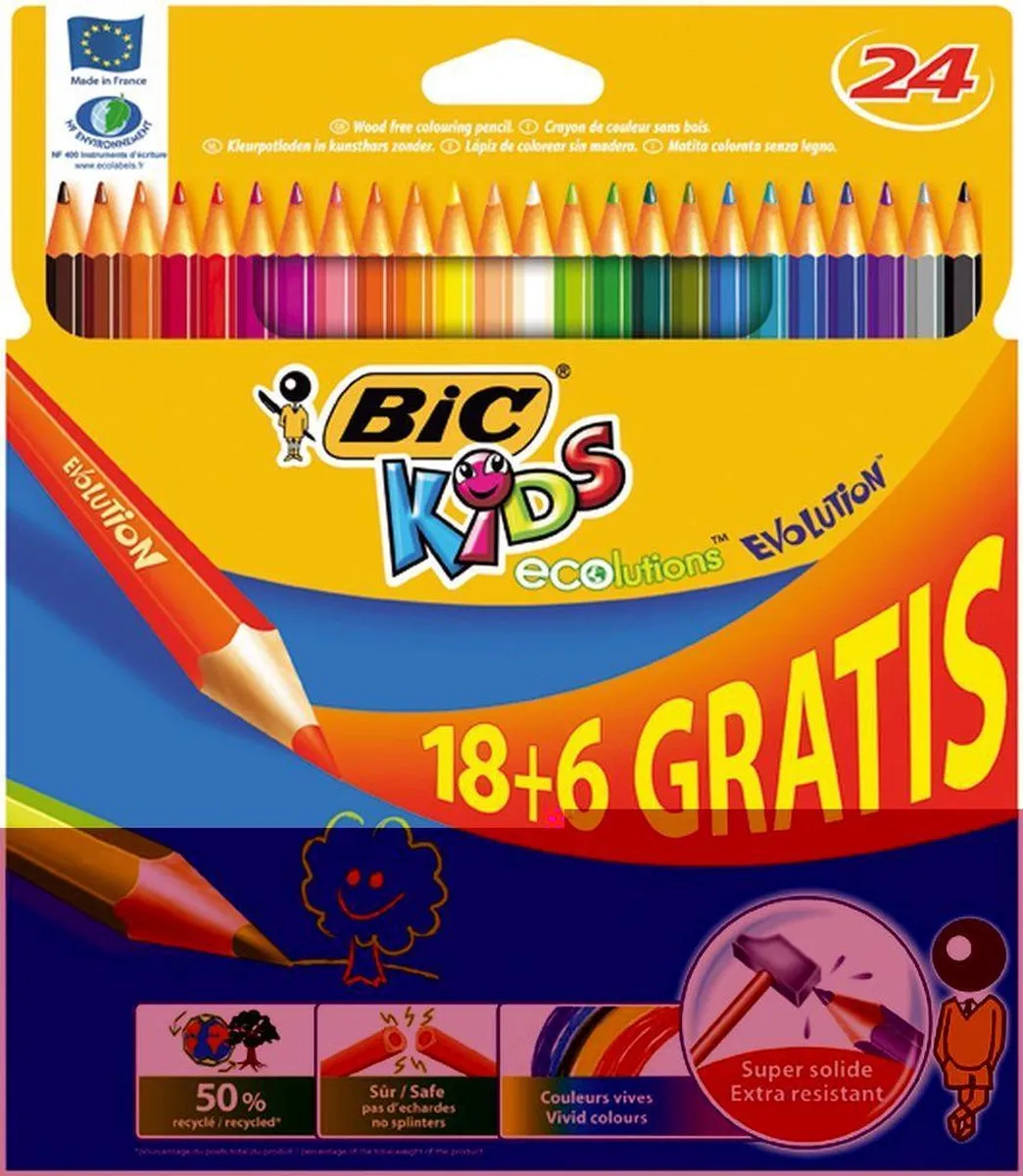Bic Kids ECOlutions Evolution - 24 Stuks - afbeelding 3 van 6