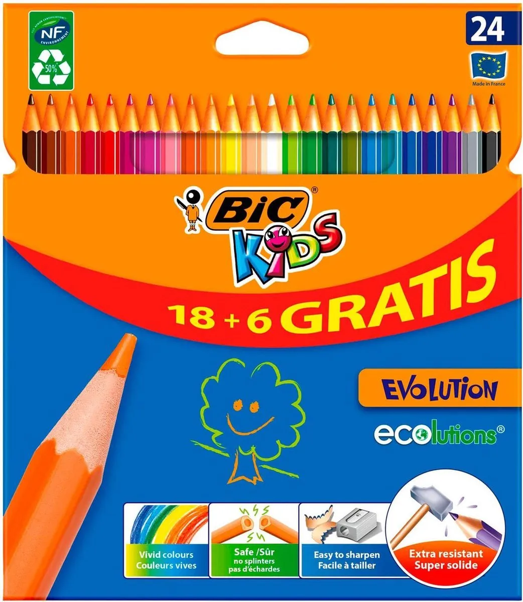 Bic Kids ECOlutions Evolution - 24 Stuks - afbeelding 5 van 6