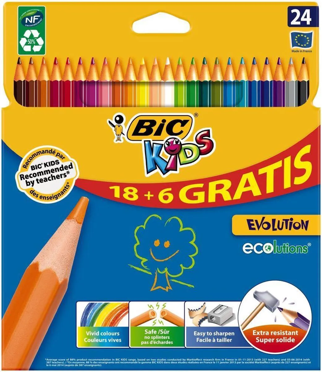 Bic Kids ECOlutions Evolution - 24 Stuks - afbeelding 2 van 6