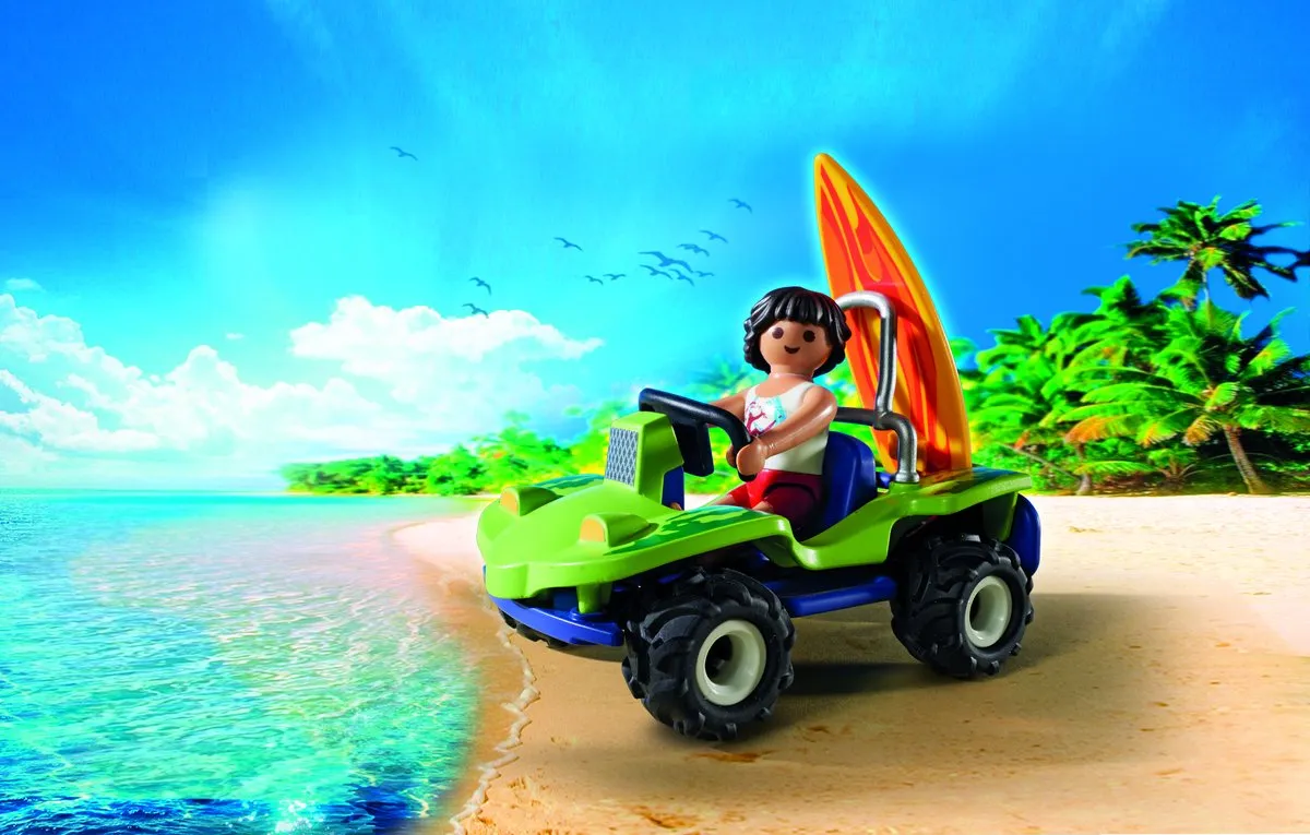 Playmobil Surfer met Strandbuggy 6982 - Groen