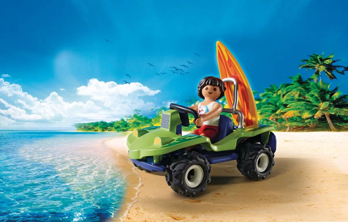 Playmobil Surfer met Strandbuggy 6982 - Groen