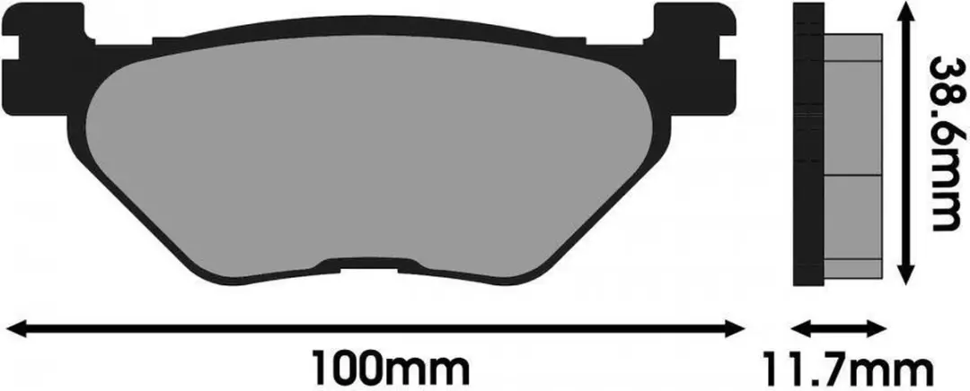 Polini remblok voor Yamaha 530 T-Max SX scooter na 2017 174.0058 / origineel nie