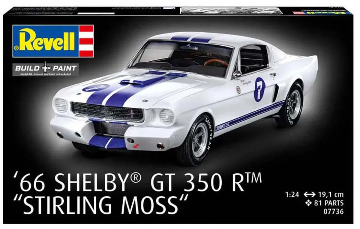 Revell 07736 Shelby Ford Mustang GT 350 R 1966 Modelbouwpakket - 1:24 - Multi