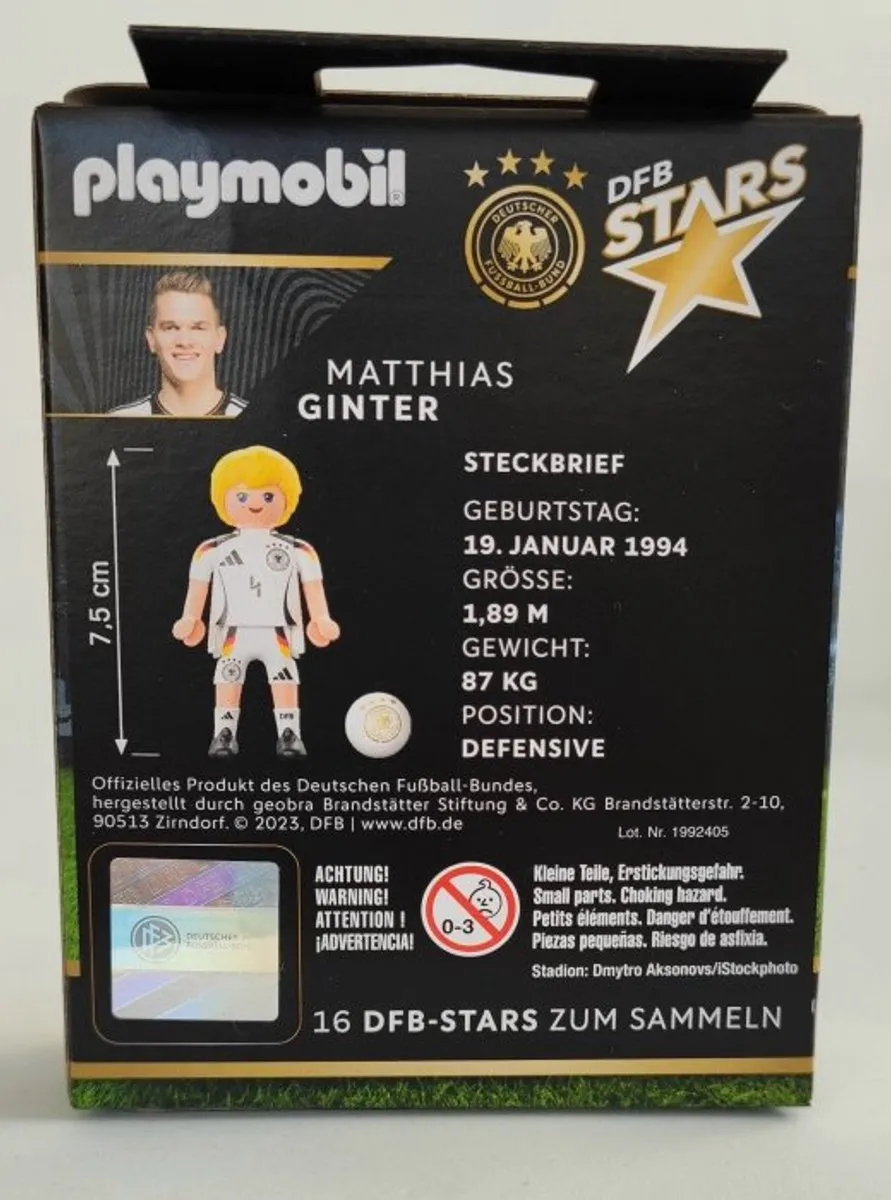 Playmobil 71665 Voetballer Matthias Ginter - Wit - afbeelding 2 van 2