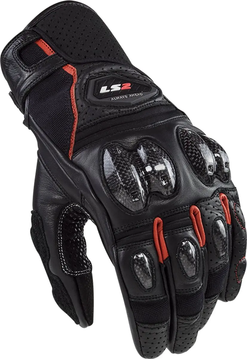 LS2 Handschoenen LS2 Spark 2 leather zwart / rood maat XXL