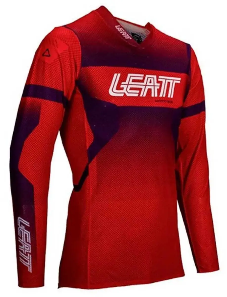 Leatt Moto 5.5 UltraWeld Motocross Jersey - L - Paars/Rood
