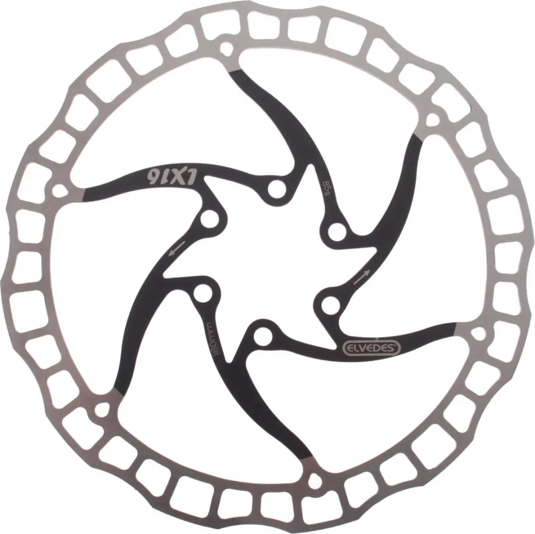 Elvedes Remschijf 160mm 6-Gaats
