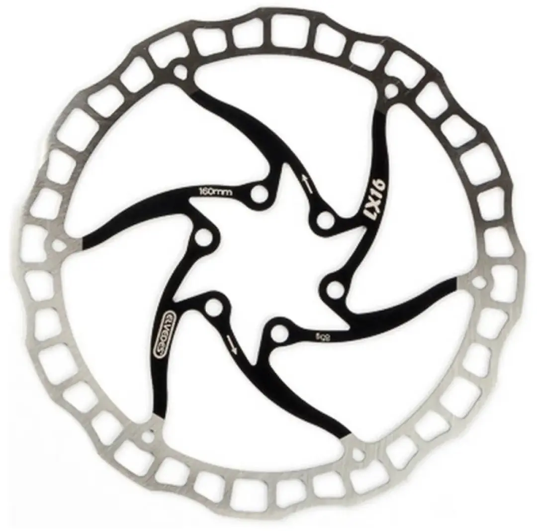 Elvedes Remschijf 160mm 6-Gaats - Zwart/Zilver - afbeelding 6 van 6