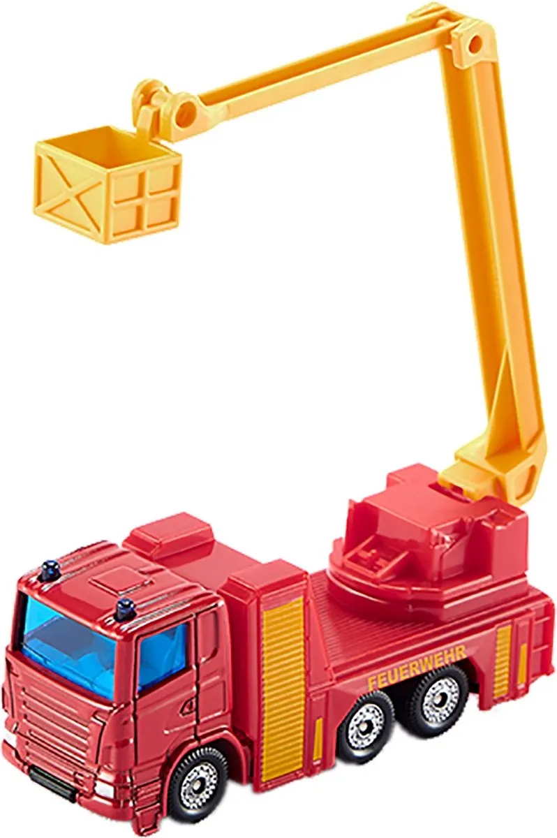 SIKU Scania Hoogwerker 12cm - Rood/Geel