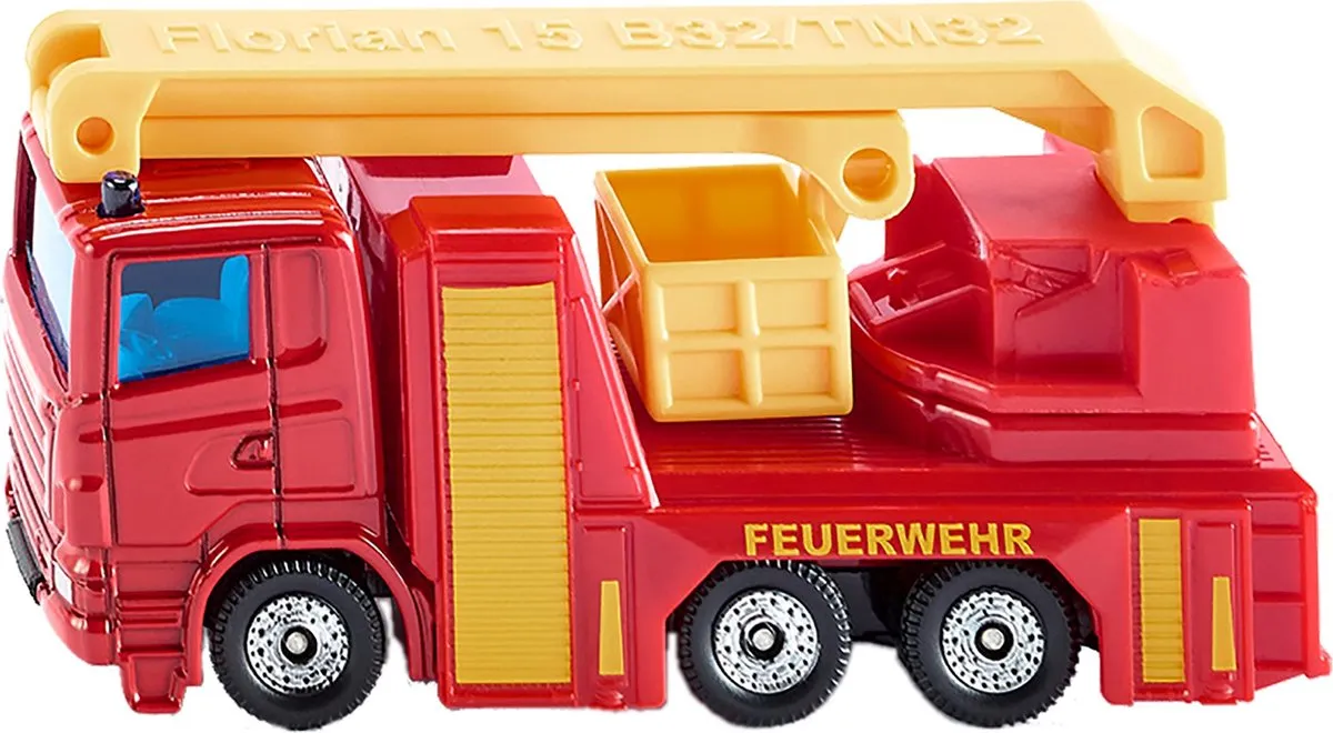 SIKU Scania Hoogwerker 12cm - Rood/Geel