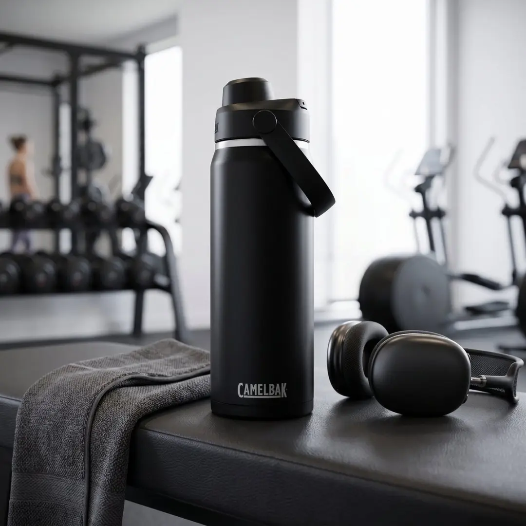 CamelBak Thrive Chug 600ml Drinkfles - RVS - Zwart - afbeelding 6 van 6