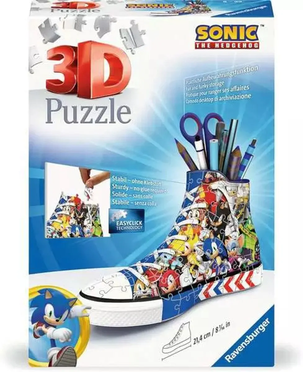 Ravensburger Sonic The Hedgehog 3D Puzzelpenbak - 3108 Stuks - Multicolor - afbeelding 6 van 6