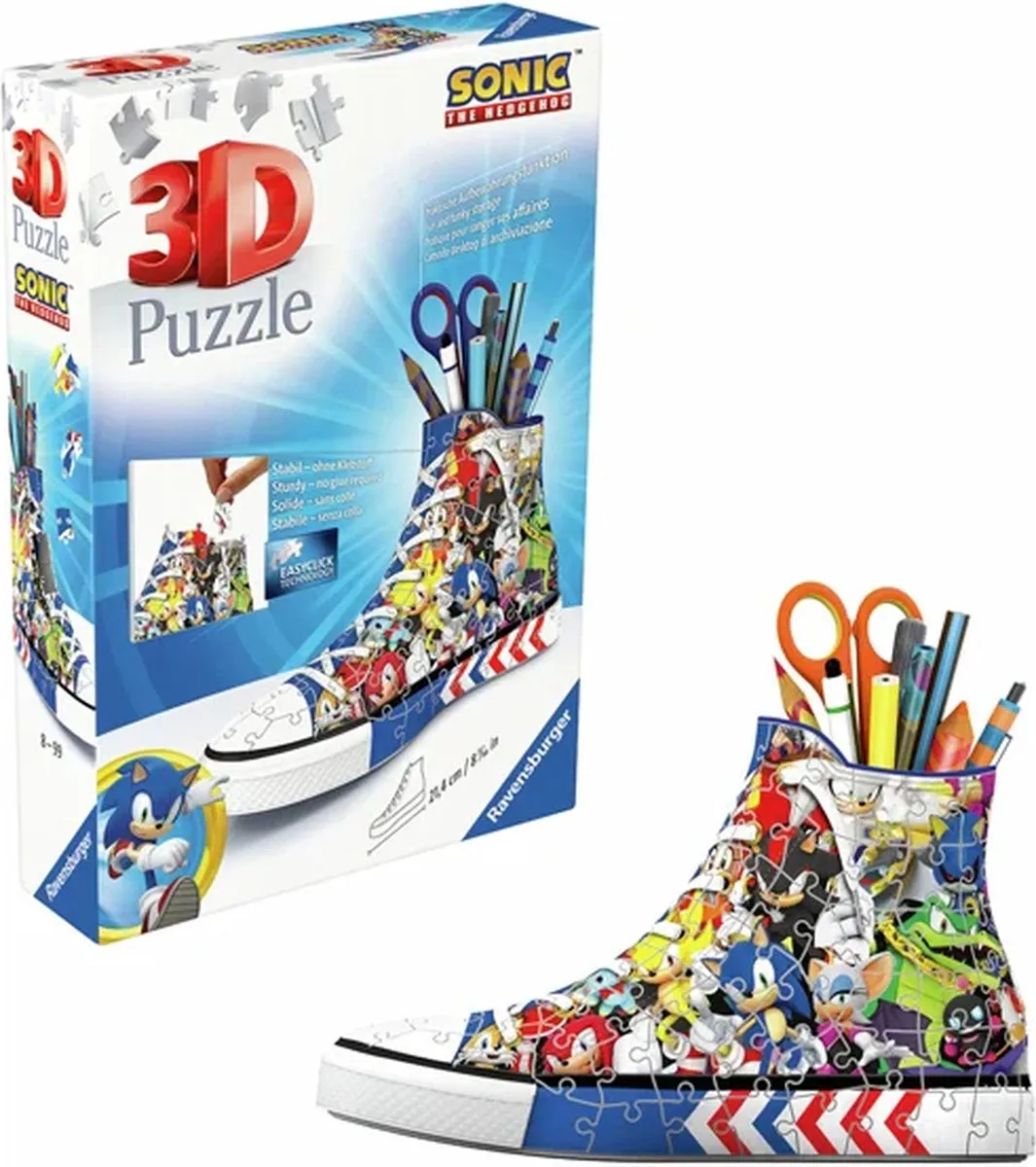 Ravensburger Sonic The Hedgehog 3D Puzzelpenbak - 3108 Stuks - Multicolor