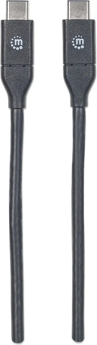 Manhattan 354899 USB-C Kabel 0.5m - Zwart