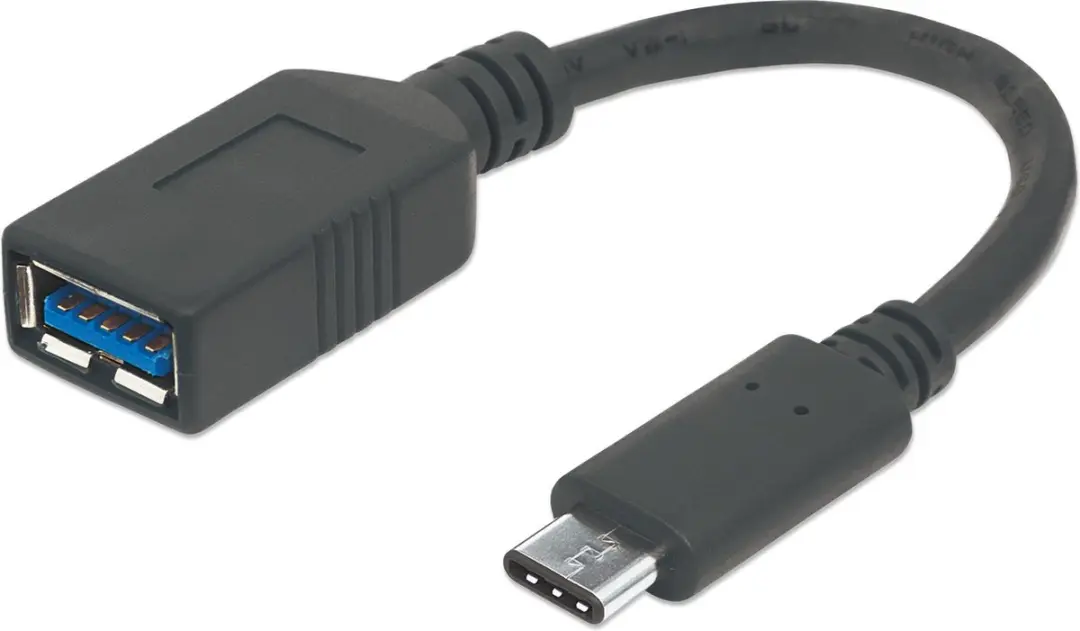 Manhattan 355285 USB-C naar USB-A Kabel 0,15m