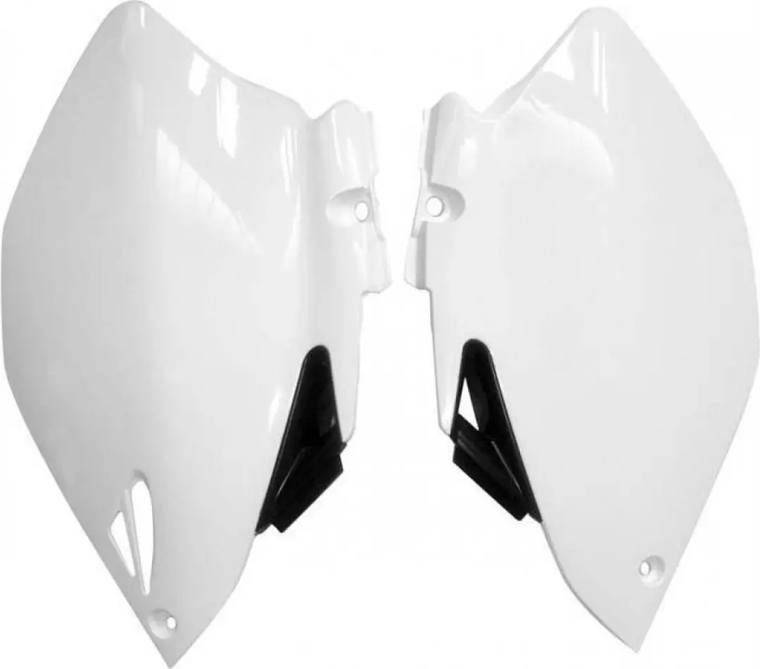 paar racetech witte zijkentekenplaat voor yamaha 450 yzf motorfiets 2006 tot 200
