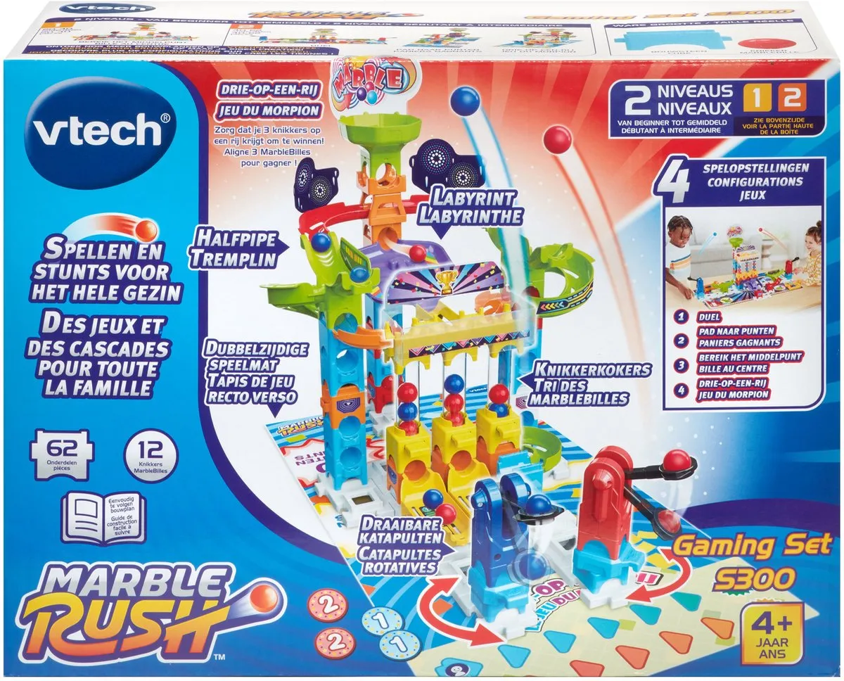 VTech Marble Rush Gaming Set S300 - 2 Baandelen - Multicolor