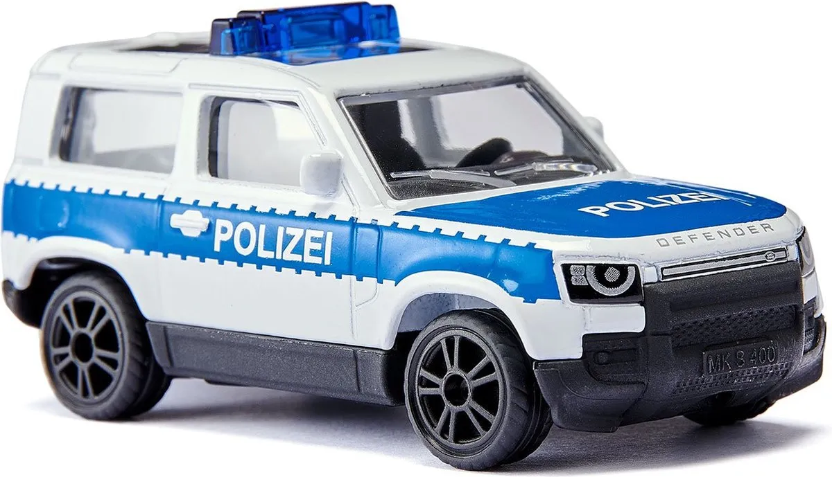 SIKU 1569 Land Rover Defender Polizei - Blauw