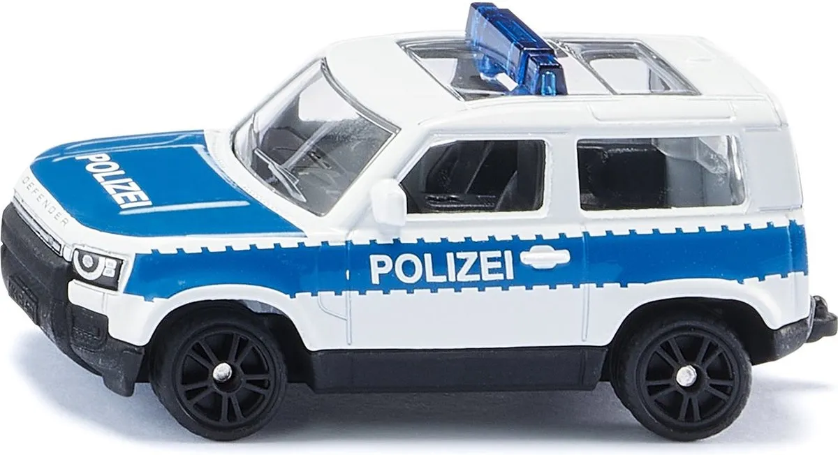 SIKU 1569 Land Rover Defender Polizei - Blauw