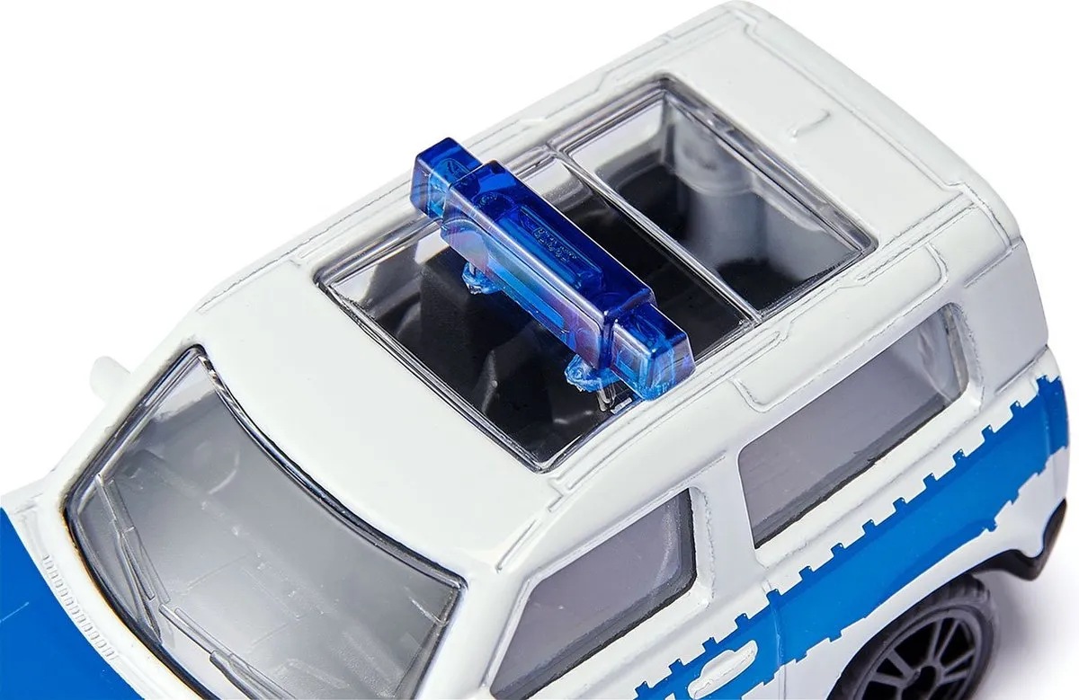 SIKU 1569 Land Rover Defender Polizei - Blauw