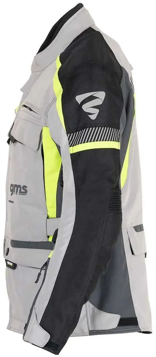 Gms Everest 3in1 Textiele Motorjas 4XL - Grijs/Geel - afbeelding 6 van 6