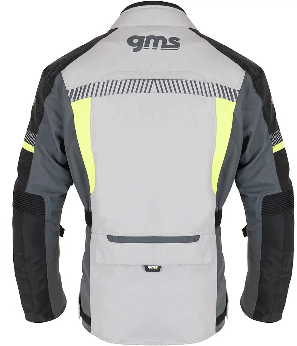 Gms Everest 3in1 Textiele Motorjas 4XL - Grijs/Geel