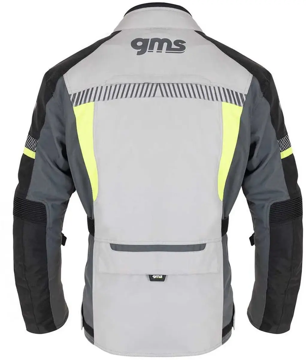 Gms Everest 3in1 Textiele Motorjas 4XL - Grijs/Geel