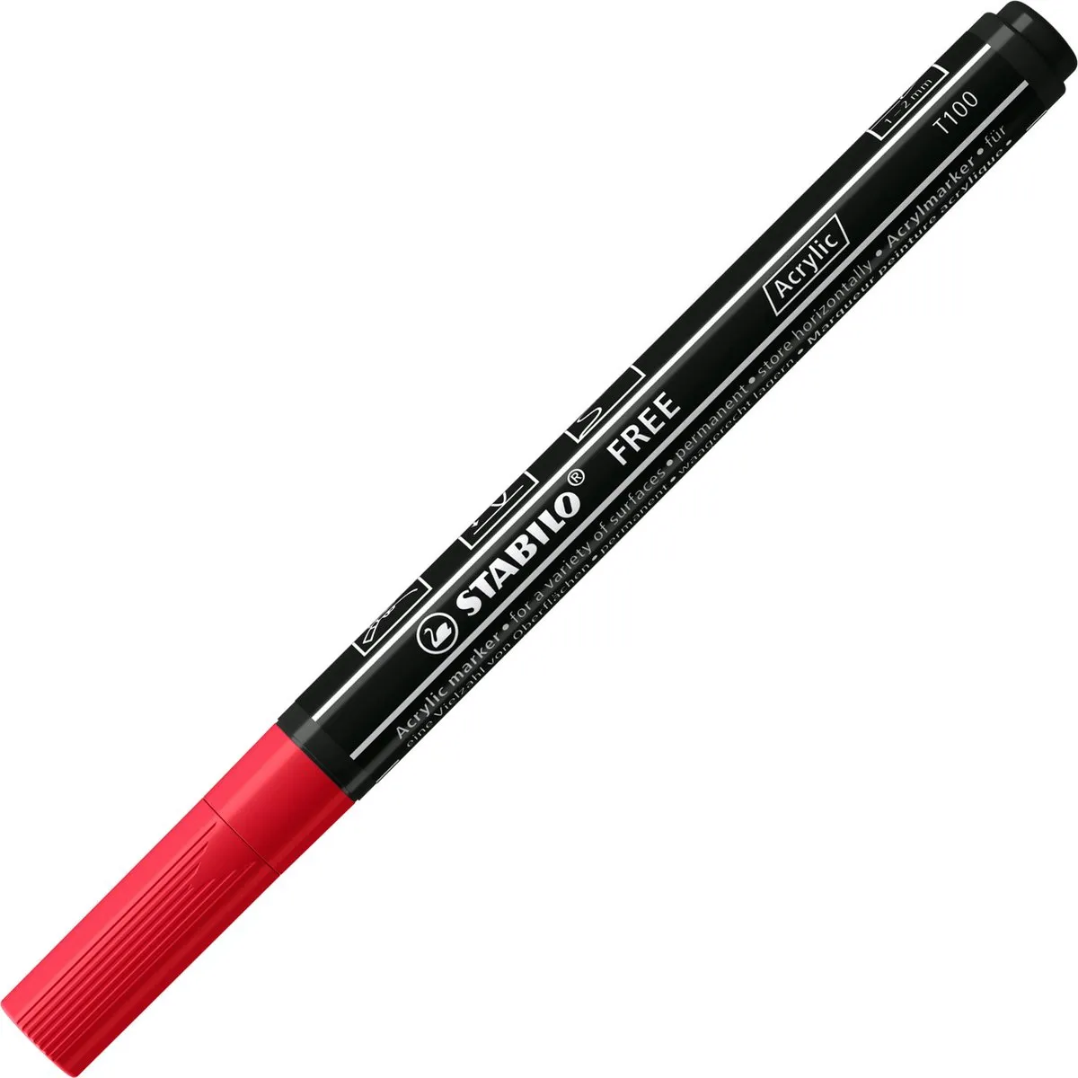 STABILO FREE Acrylic T100 Royal Set Acrylmarkers - 5 Stuks