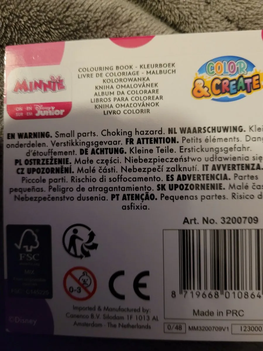 Disney Junior Minnie Mini Kleurboekje - Roze