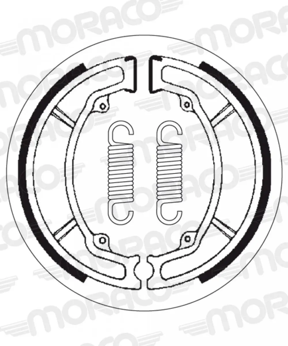 Mâchoire de frein SBS pour Moto Yamaha 125 DTLC 1974 à 1987 2034 Neuf