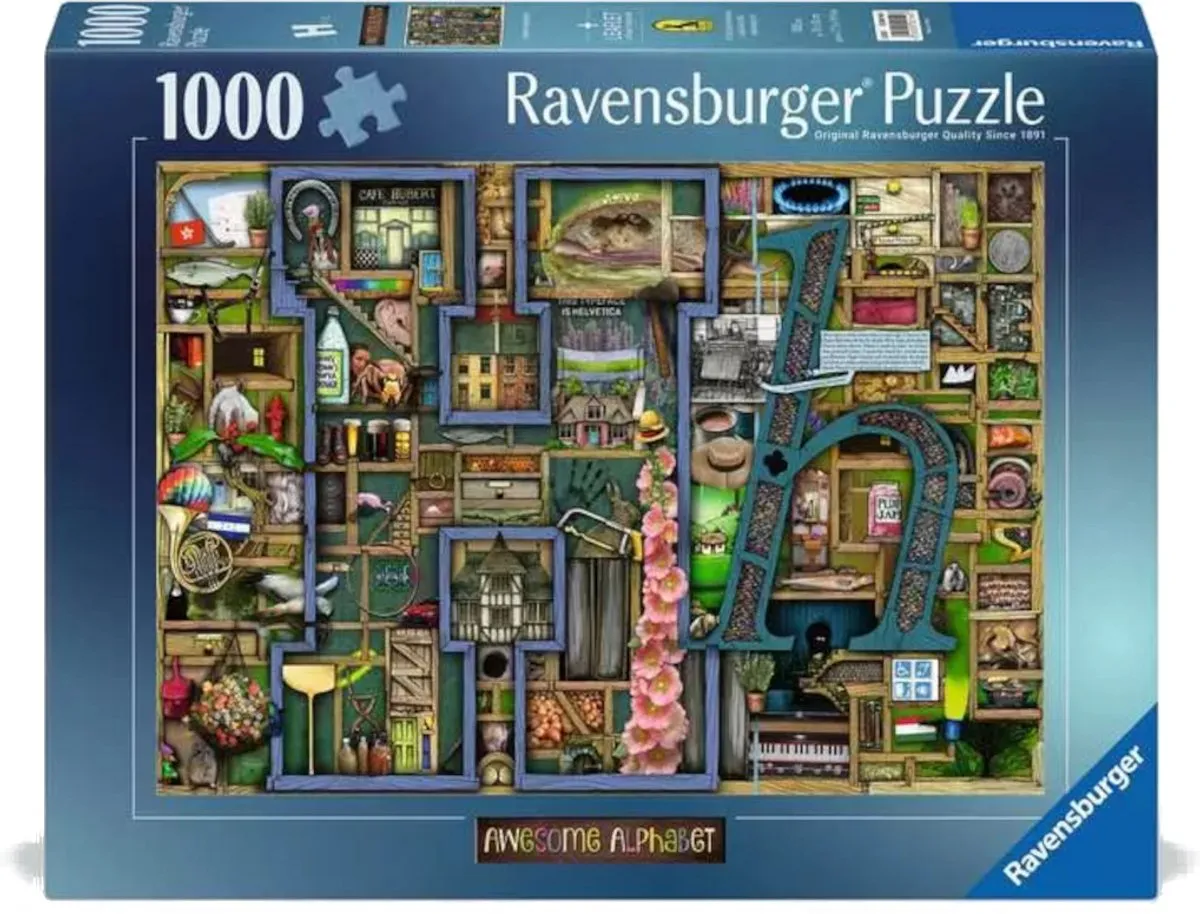 Ravensburger Awesome Alphabet H Puzzel 1000 Stukjes