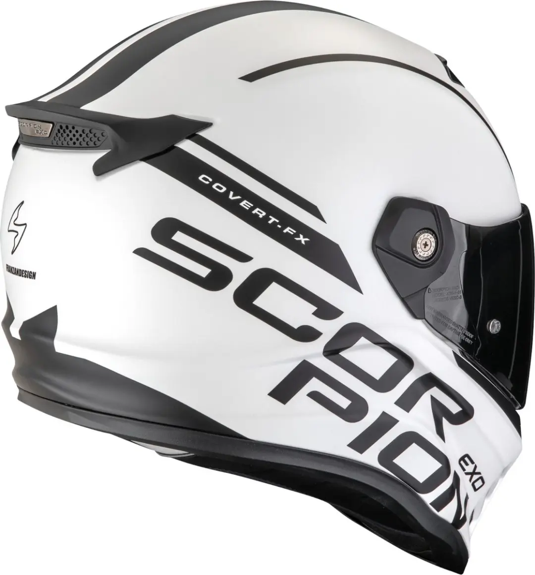 Scorpion Covert FX Danko Integraalhelm - L - Grijs/Rood - afbeelding 3 van 6