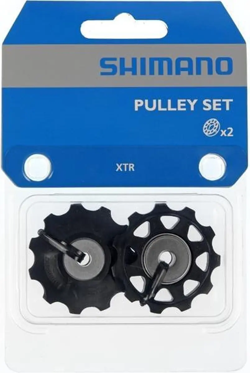 Shimano XTR Derailleurwielset RD-M970/M971 Staal 9-Speed - 2 Stuks