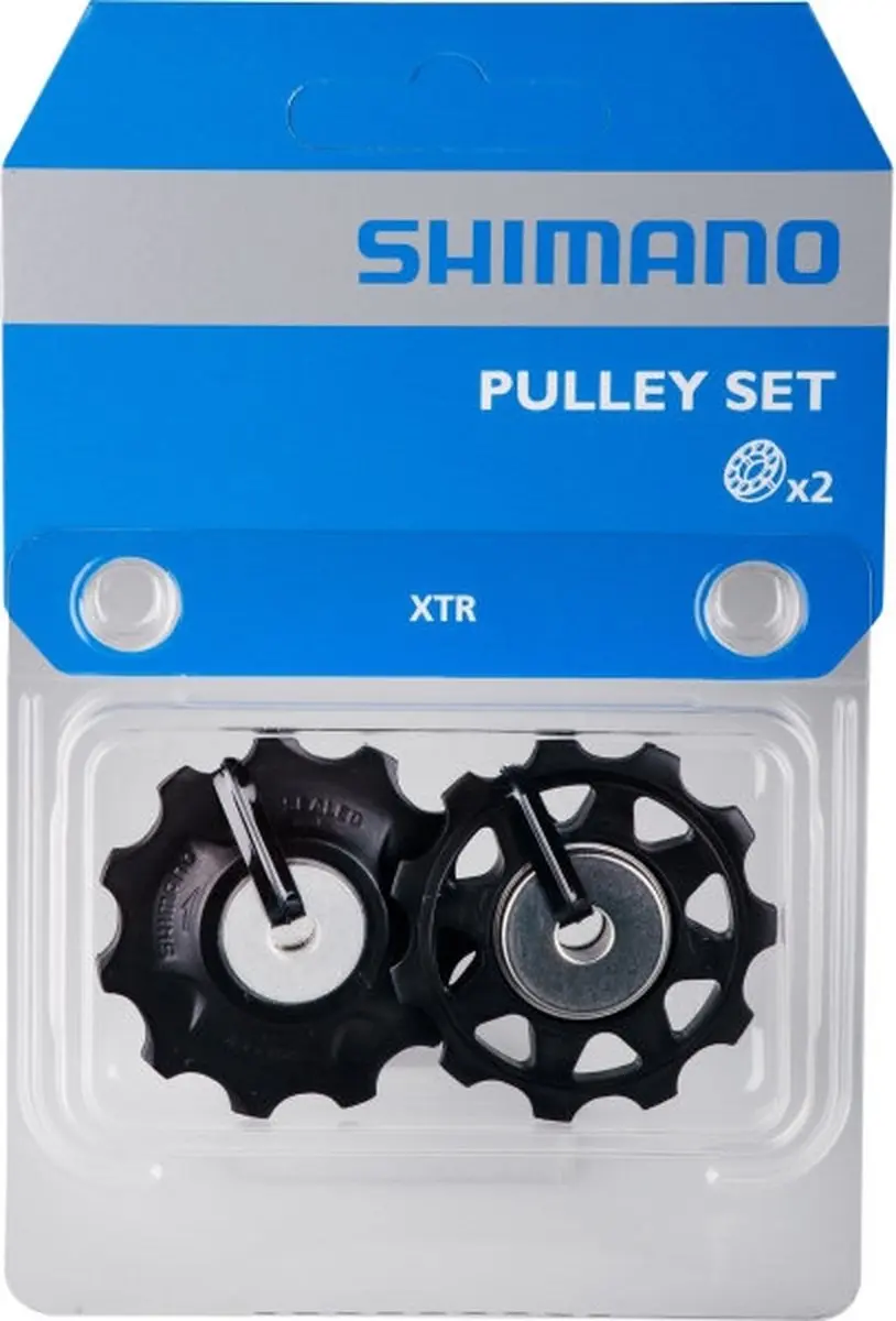 Shimano XTR Derailleurwielset RD-M970/M971 Staal 9-Speed - 2 Stuks