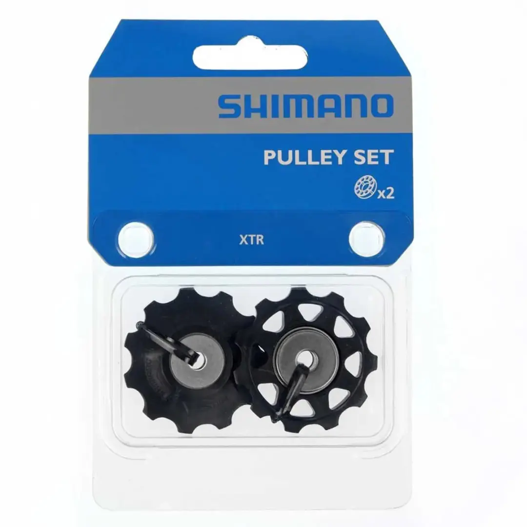 Shimano XTR Derailleurwielset RD-M970/M971 Staal 9-Speed - 2 Stuks - afbeelding 6 van 6
