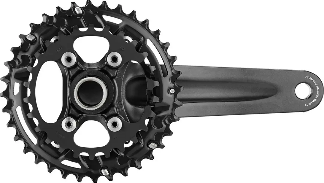 Shimano Deore M4100 Hollowtech II Cranks - 175mm - 36/26T - Zwart - afbeelding 6 van 6