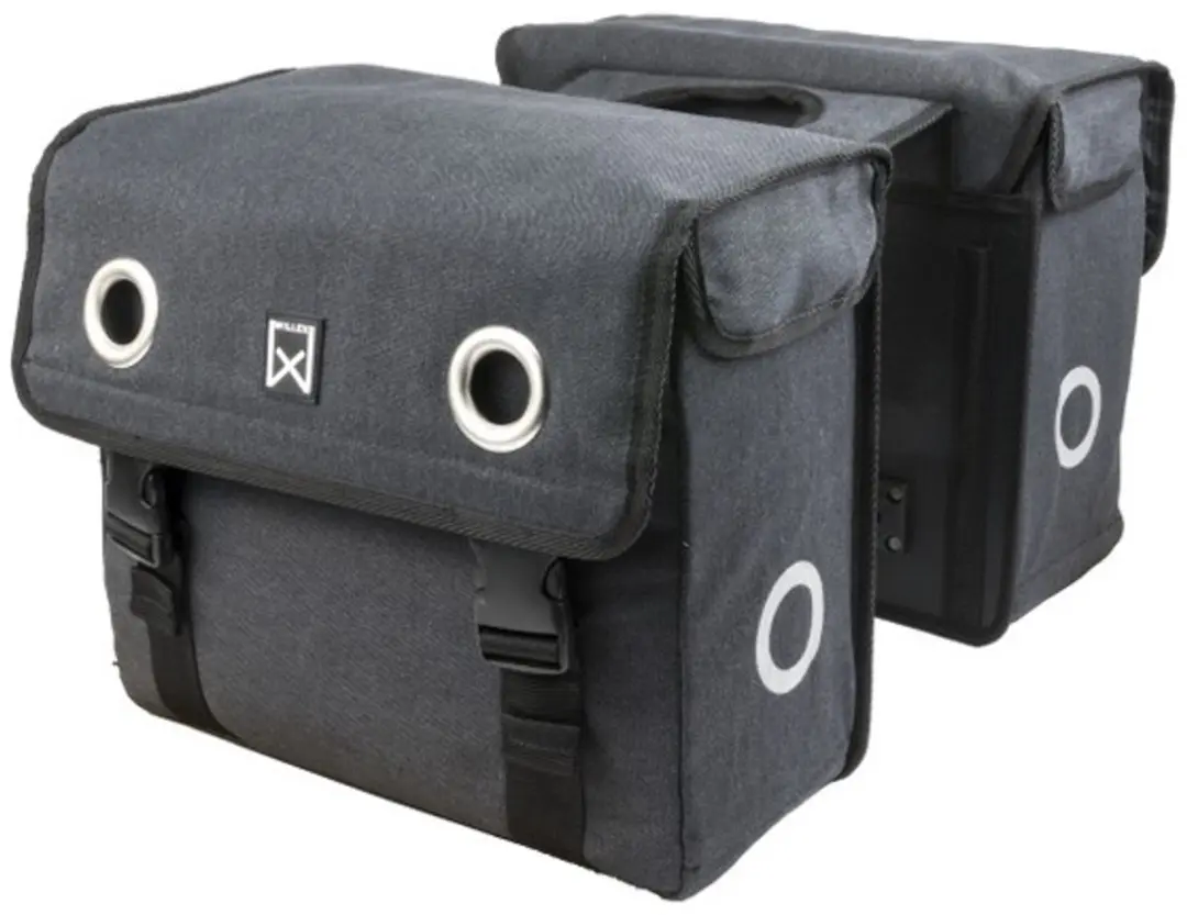 Willex Dubbele Fietstas 30L - Zwart