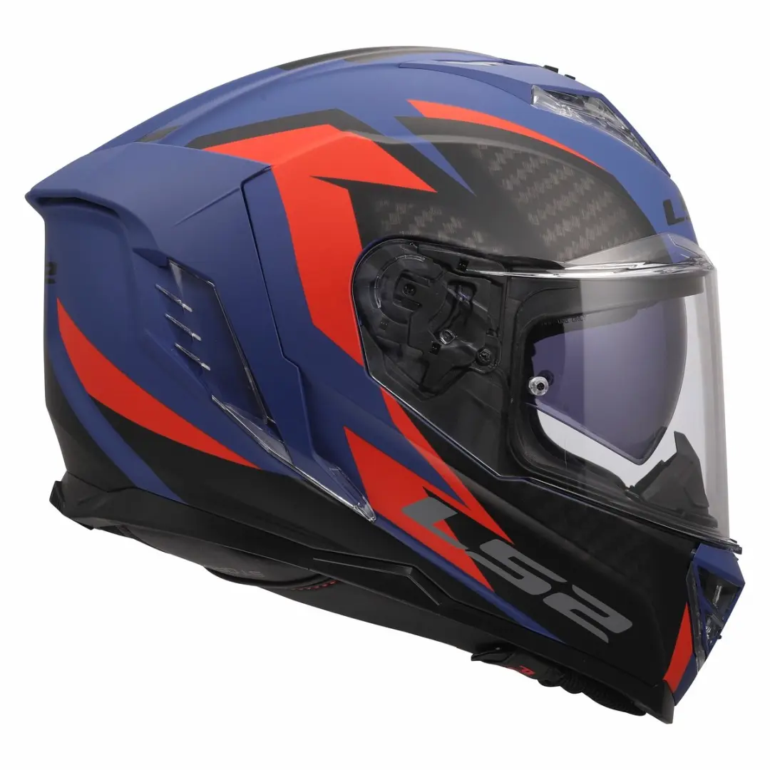 LS2 FF818 Storm III Helm Dynamo - XXS - Blauw/Rood