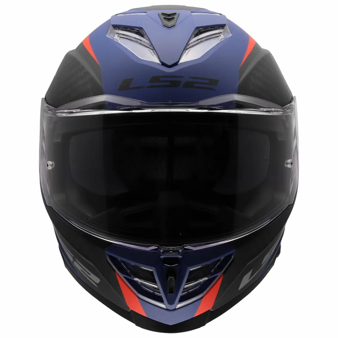 LS2 FF818 Storm III Helm Dynamo - XXS - Blauw/Rood