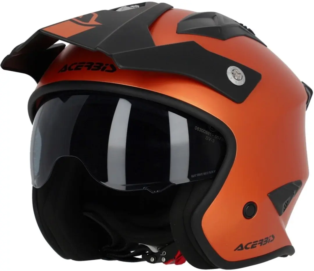 Acerbis Aria Metallic Mat Oranje Jethelm