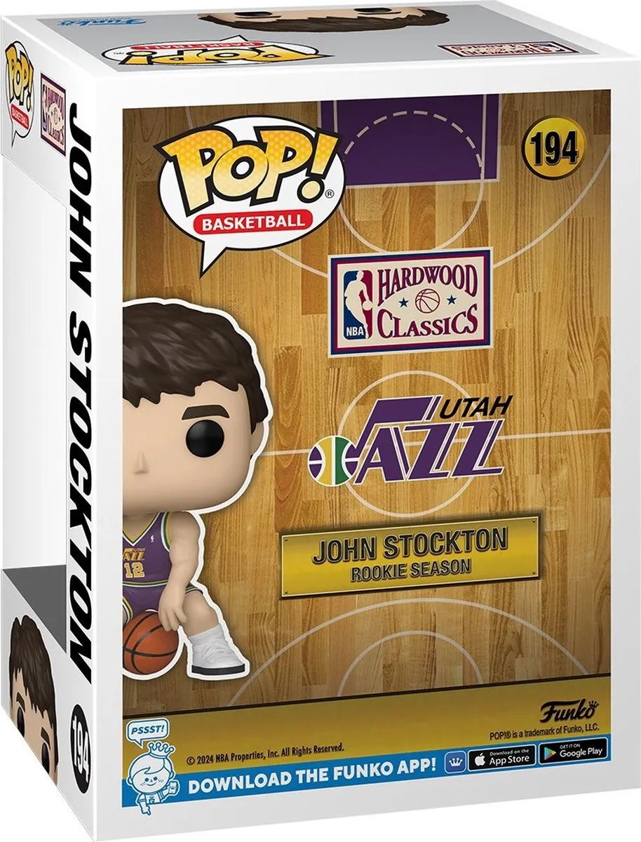 Funko Pop! NBA John Stockton #194 Basketball - Multi