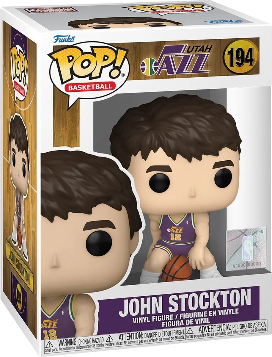 Funko Pop! NBA John Stockton #194 Basketball - Multi