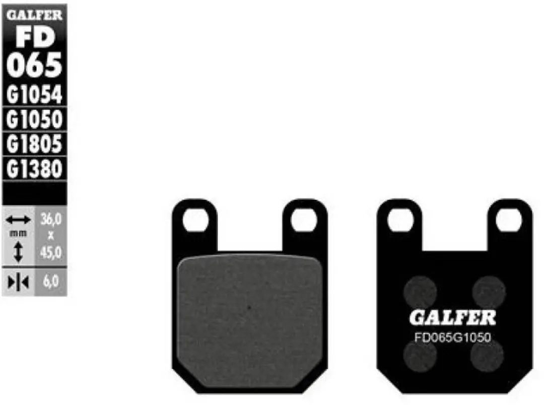 Galfer Plaquette de frein FD065G1050 - Noir