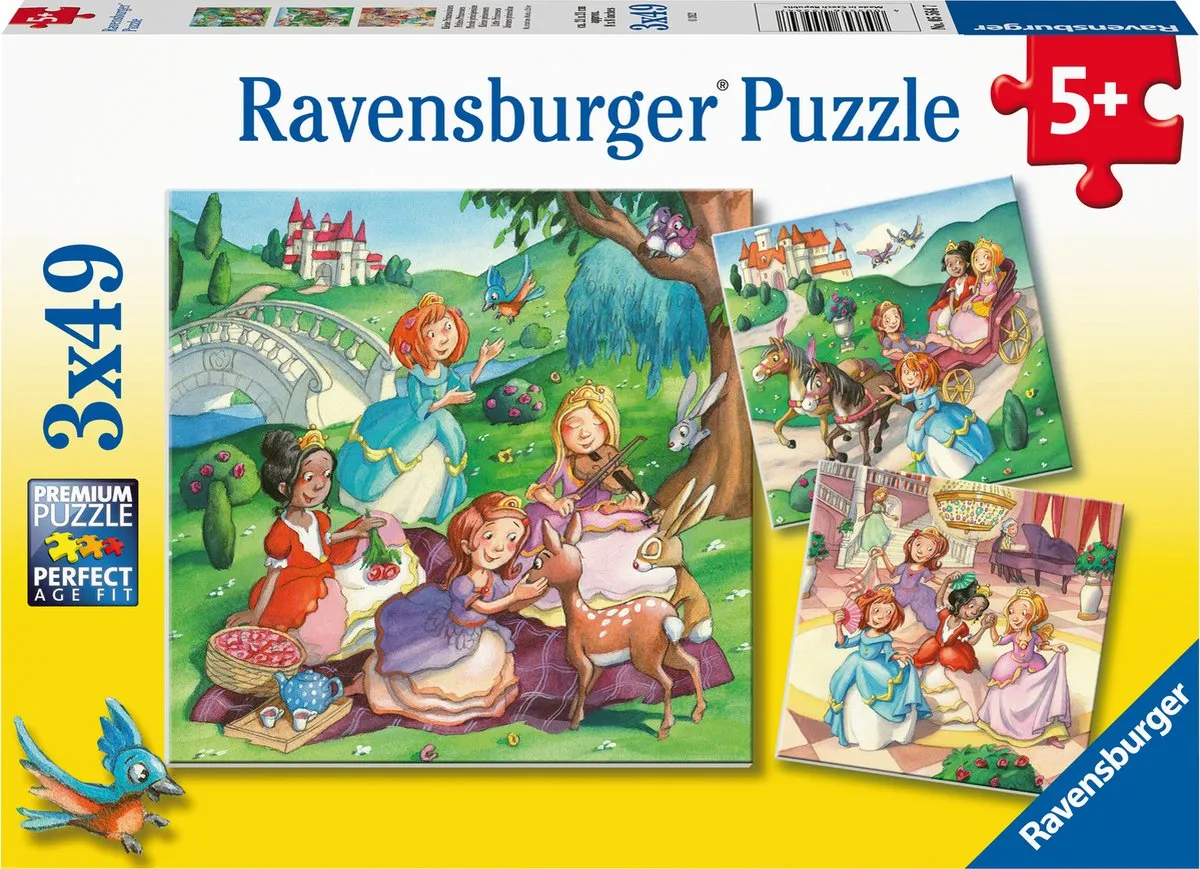 Ravensburger Kleine Prinsessen Legpuzzel 49 Stuks - 3x49