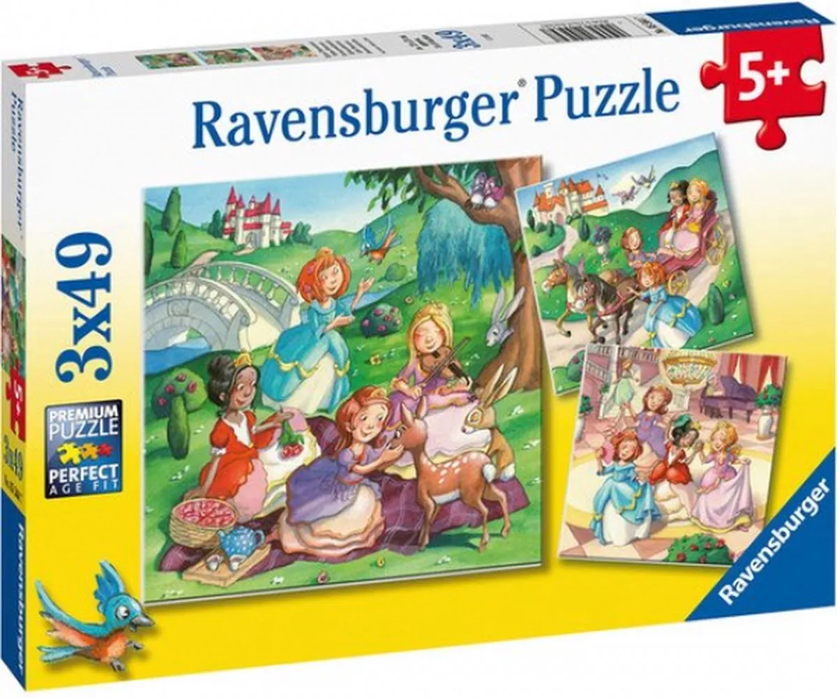 Ravensburger Kleine Prinsessen Legpuzzel 49 Stuks - 3x49